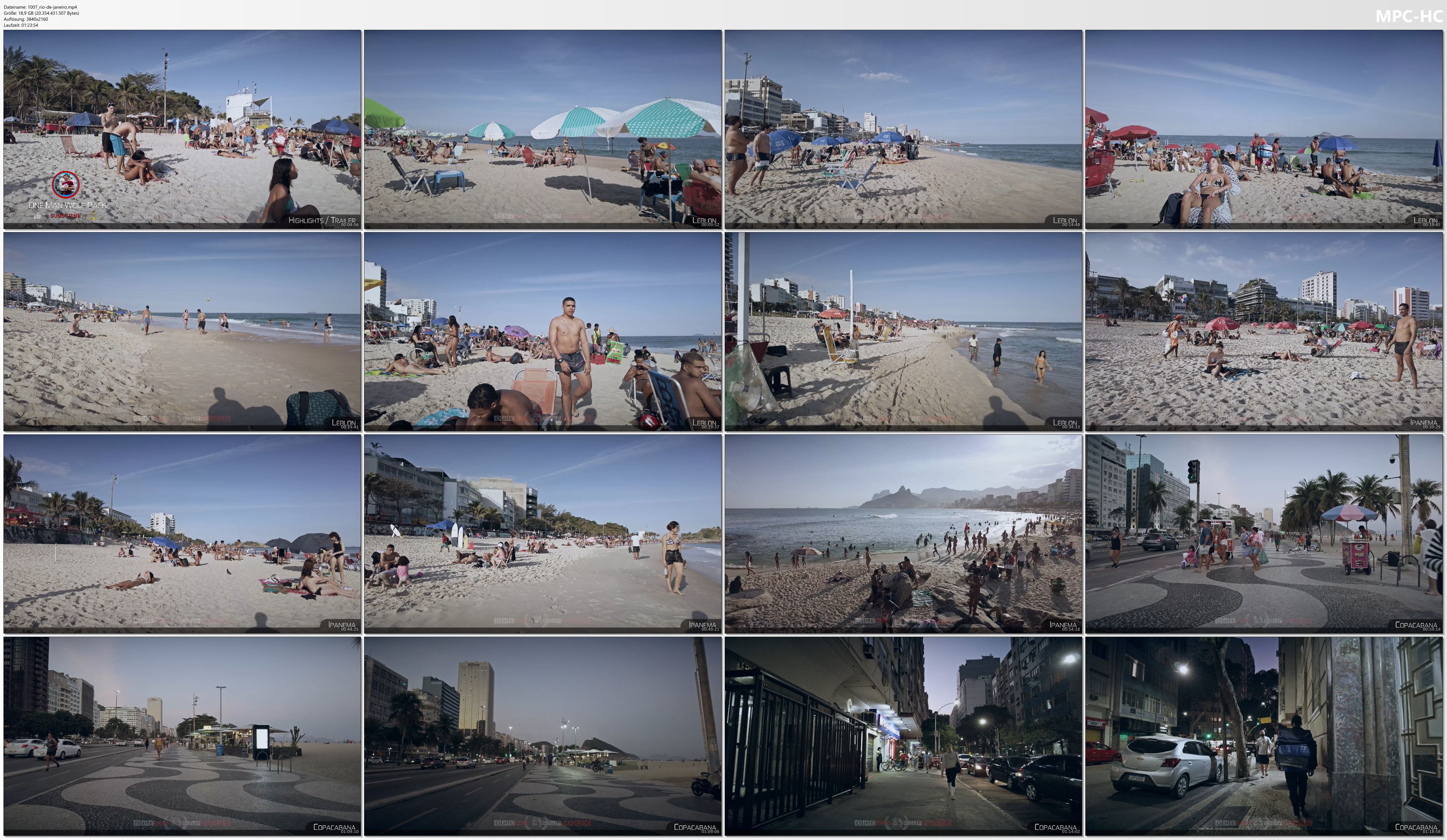  Pictures from Video 【4K 60fps】VIRTUAL BEACH WALKING TOUR: «Leblon to Copacabana - Brasil 2021» | Original Sounds UHD