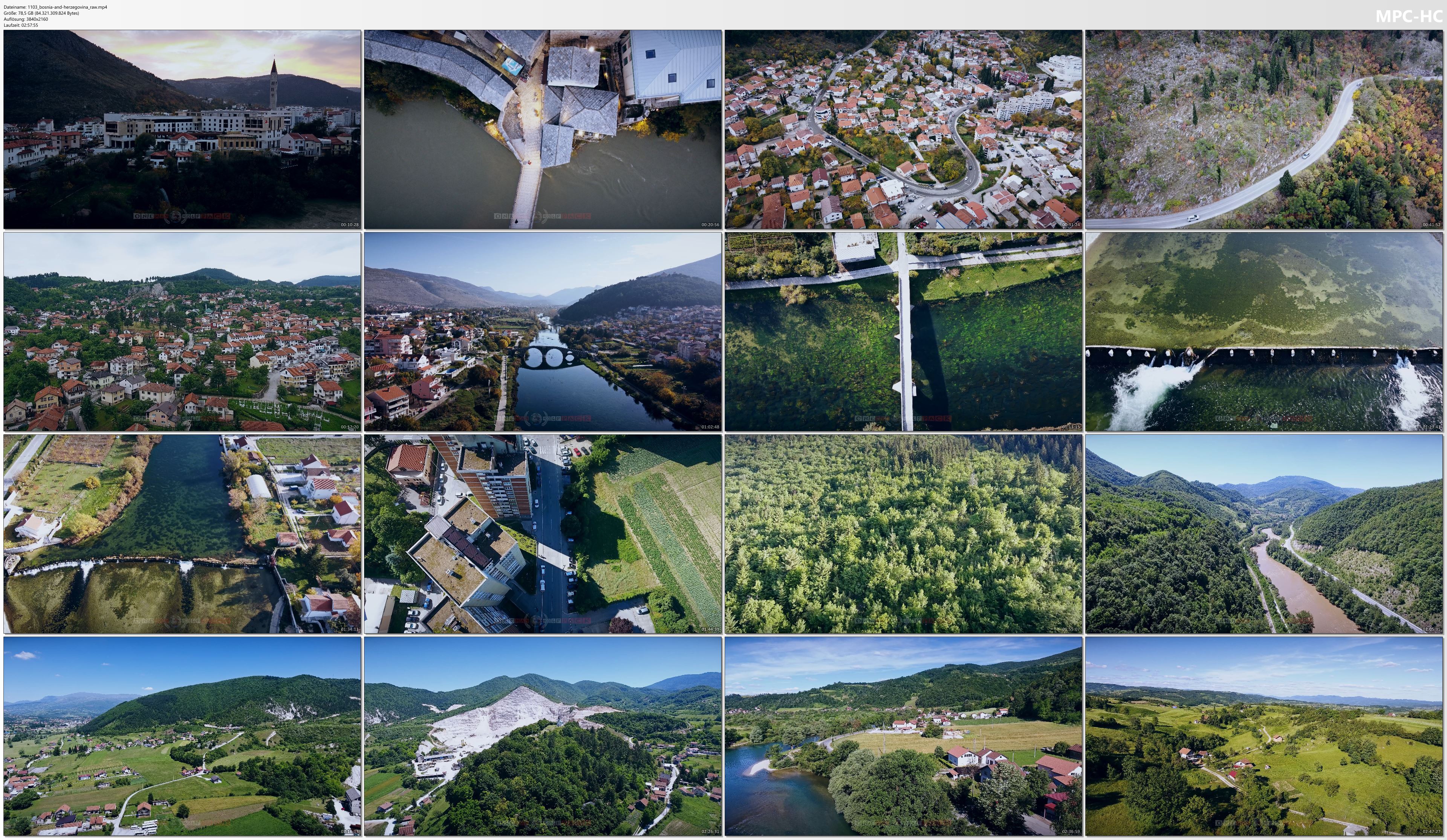 Drone Pictures from Video 【4K】Drone RAW Footage | This is BOSNIA & HERZEG. 2022 | Sarajevo | Mostar & More | UltraHD Stock