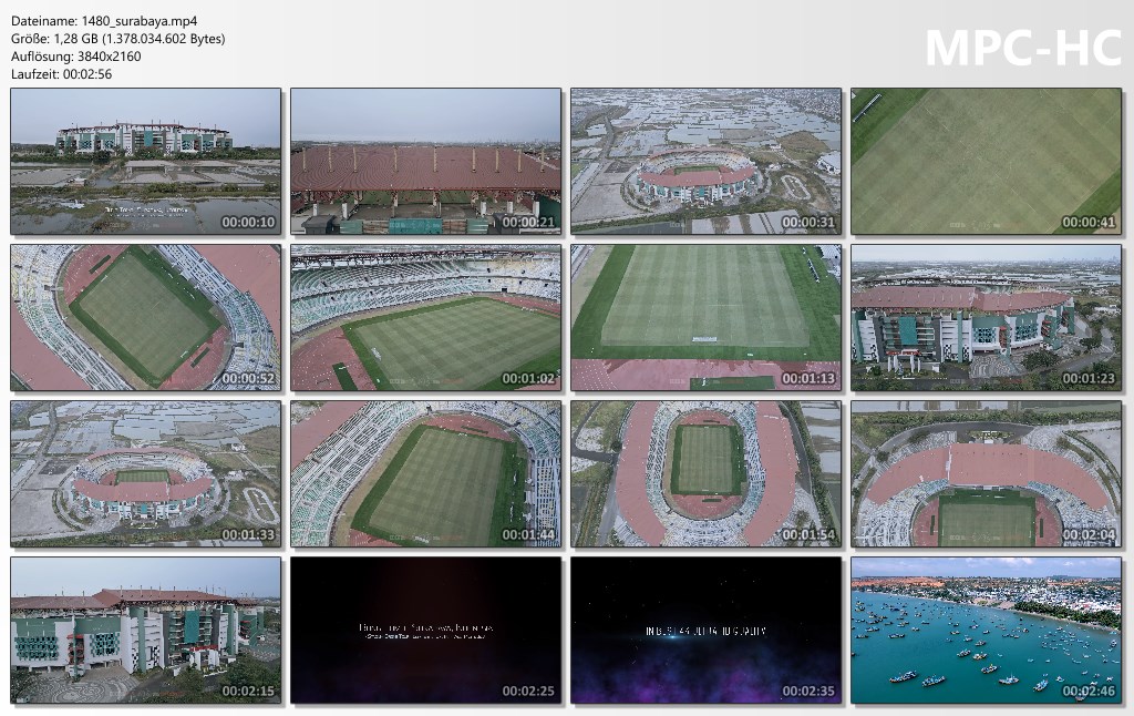 Drone Pictures from Video 【4K】Stadion Gelora Bung Tomo from Above | Persebaya Surabaya INDONESIA 2023 |Cine Aerial Drone Film
