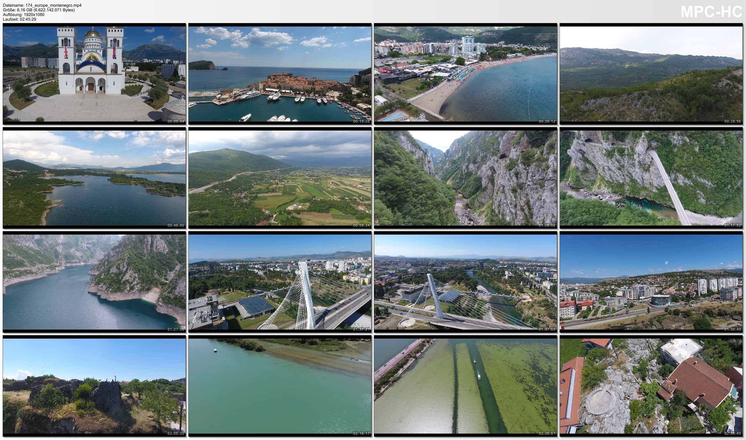 Drone Pictures from Video 【4K】Drone RAW Footage | MONTENEGRO 2019 ..:: Podgorica :: Budva : Sveti Stefan | UltraHD Stock Video
