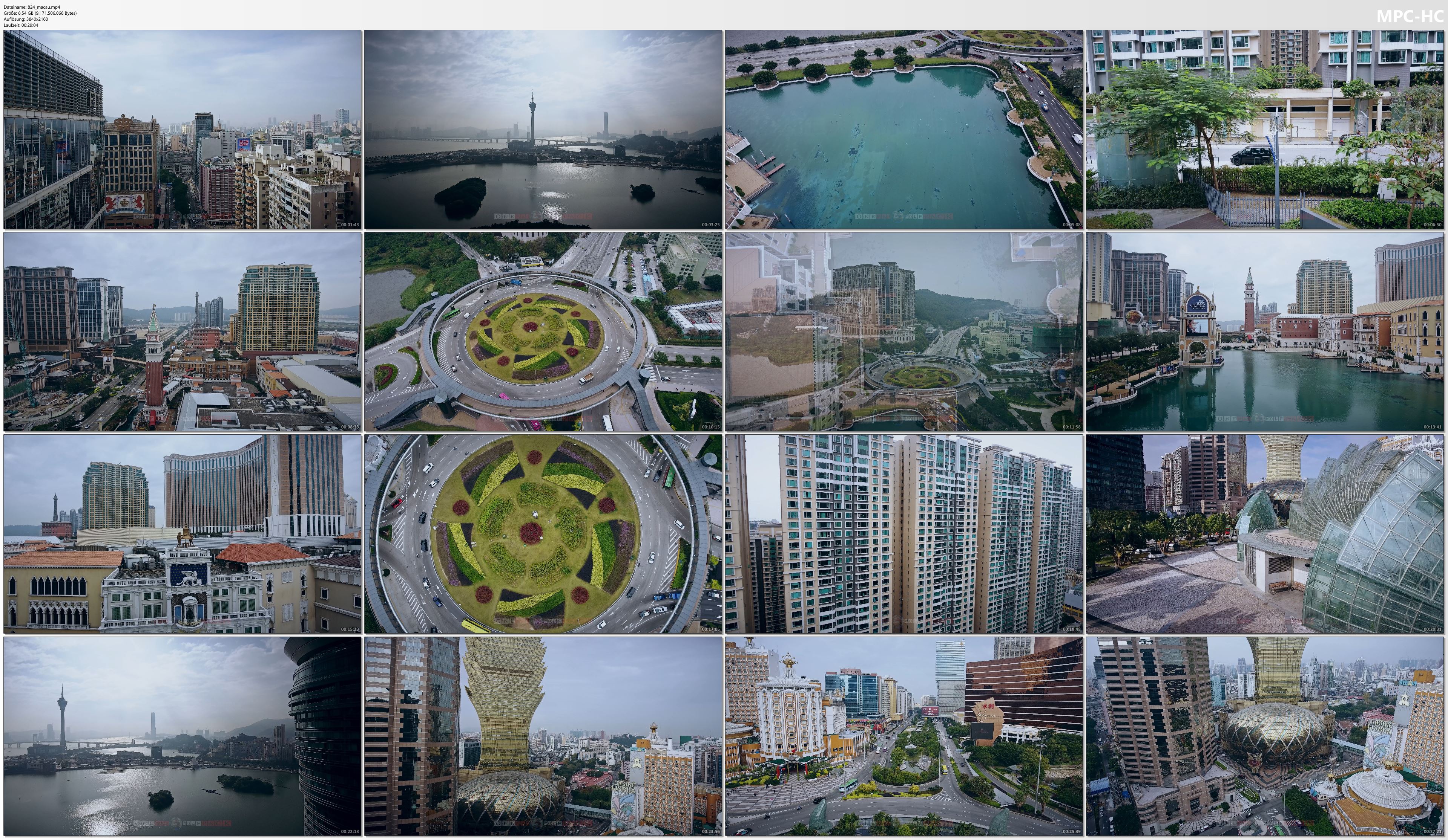 Drone Pictures from Video 【4K】½ HOUR DRONE FILM: «The Beauty of Macau» | Ultra HD | Chillout (for 2160p Ambient UHD TV)