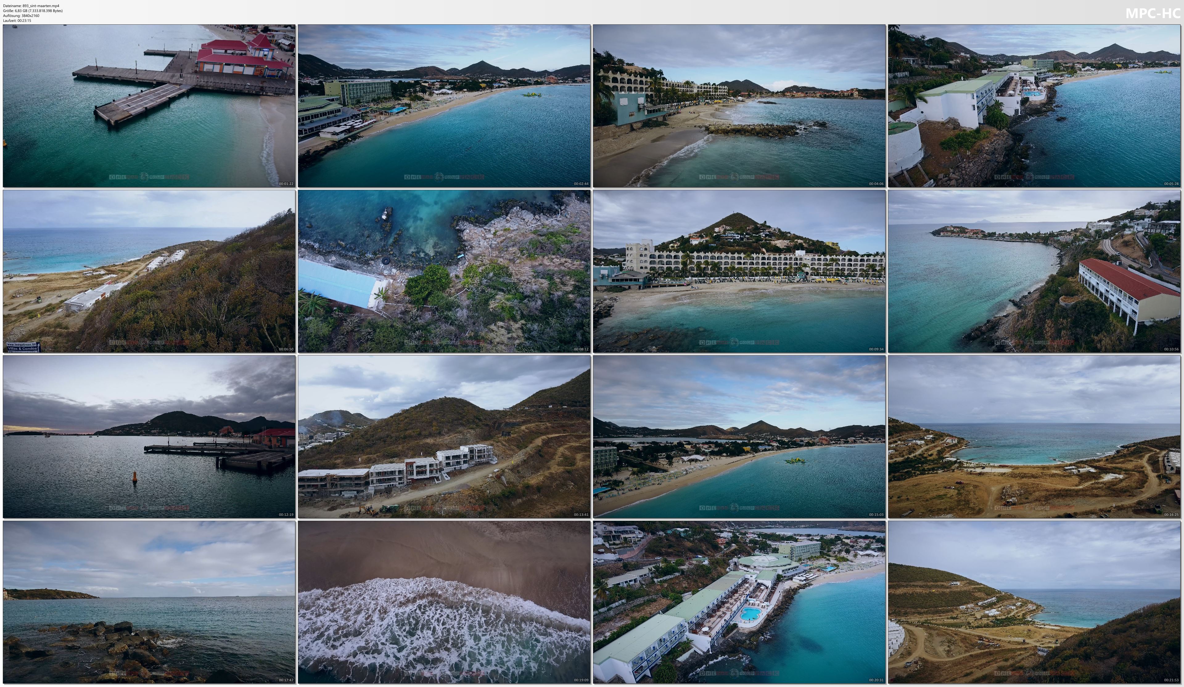Drone Pictures from Video 【4K】½ HOUR DRONE FILM: «The Beauty of Sint Maarten» | Ultra HD | Chillout (2160p Ambi UHD TV)