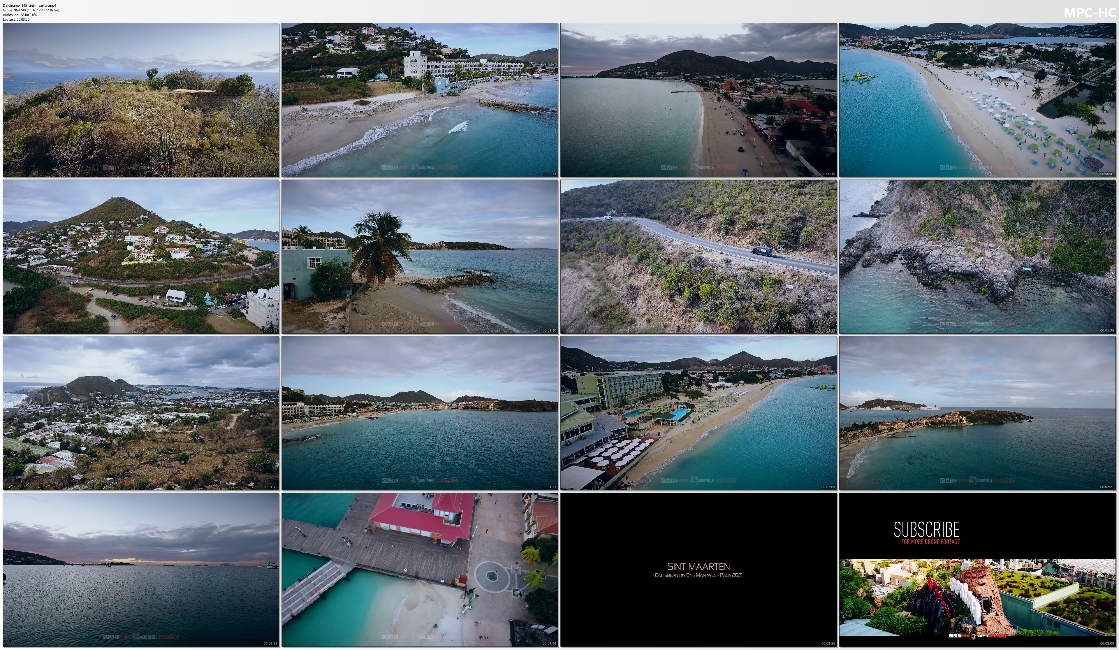 Drone Pictures from Video 【4K】| SINT MAARTEN from Above 2021 | Cinematic Wolf Aerial™ Drone Film