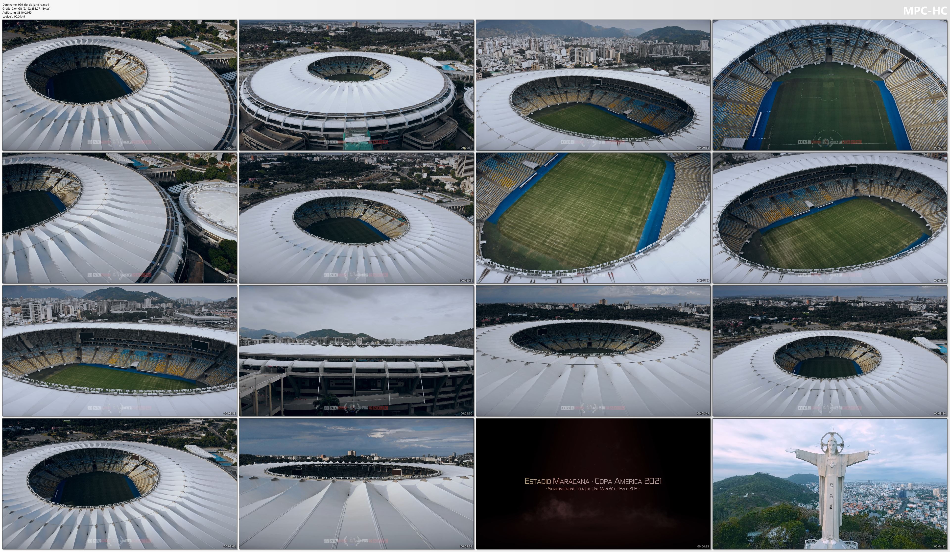 Drone Pictures from Video 【4K】Estadio Maracana from Above | COPA AMERICA 2021 Brazil | Cinematic Wolf™ Drone Film