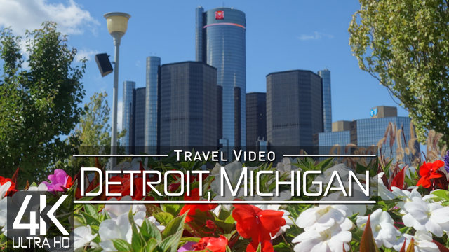 【4K】EXPLORE: «Detroit - Michigan» United States | Ultra HD Travel Video