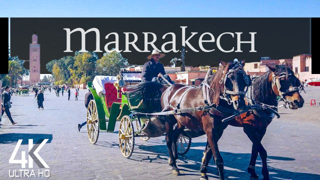 【4K】VIRTUAL WALKING TOUR: «Marrakesh - Morocco 2021» | ORIGINAL SOUNDS | NO COMMENT UHD ASMR