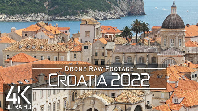 【4K】Drone RAW Footage | This is CROATIA 2022 | Dubrovnik | Igrane & More | UltraHD Stock