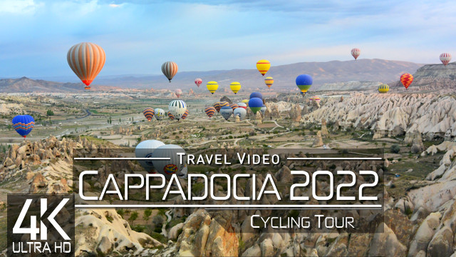 【4K】BICYCLE TOUR: «Incredible Cappadocia» Turkey 2021 | Ultra HD Travel Video