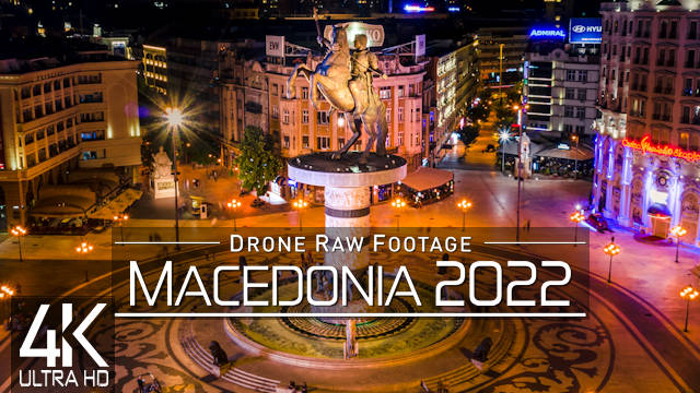 【4K】Drone RAW Footage | This is NORTH MACEDONIA 2022 | Skopje | Tekeris & More | UltraHD Stock