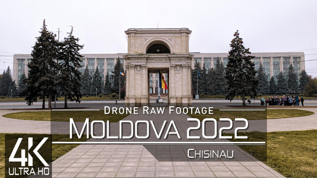 【4K】Drone RAW Footage | This is MOLDOVA 2022 | Chisinau | Tiraspol | UltraHD Stock Video
