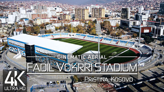 【4K】Fadil Vokrri Stadium from Above | PRISTINA 2022 | Cinematic Wolf Aerial™ Drone Film