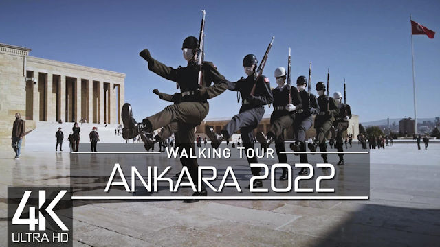 【4K 60fps】VIRTUAL WALKING TOUR: «Ankara - Turkey 2022» | ORIGINAL SOUNDS | NO COMMENT ASMR
