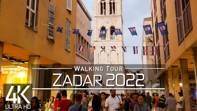 【4K 60fps】VIRTUAL WALKING TOUR: «Zadar - Croatia 2022» | ORIGINAL SOUNDS | NO COMMENT UHD ASMR