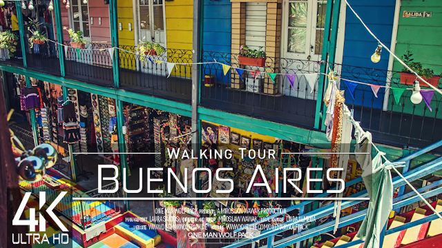 【4K 60fps】VIRTUAL WALKING TOUR: «Buenos Aires - Argentina 2022» | ORIGINAL SOUNDS | NO COMMENT