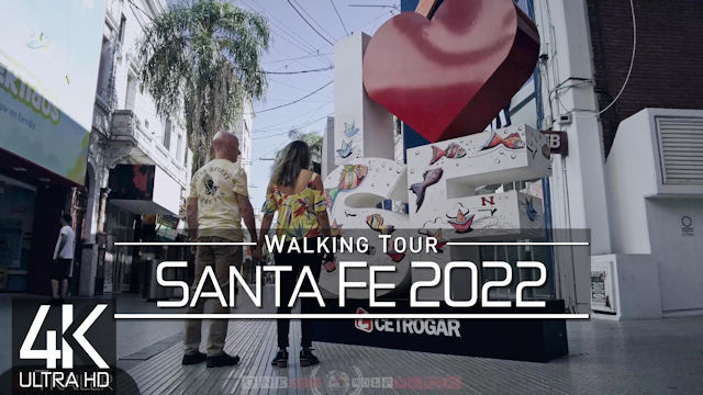 【4K 60fps】VIRTUAL WALKING TOUR: «Santa Fe - Argentina 2022» | ORIGINAL SOUNDS | NO COMMENT UHD