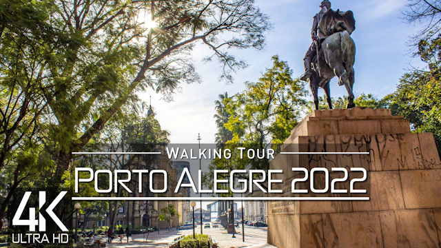 【4K 60fps】VIRTUAL WALKING TOUR: «Porto Alegre - Brazil 2022» | ORIGINAL SOUNDS | NO COMMENT UHD