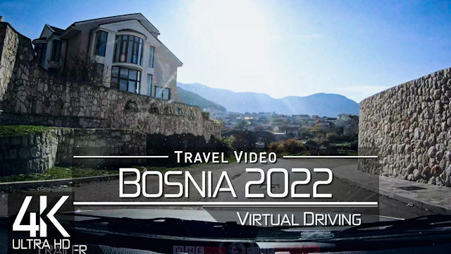 【4K 60fps】1 ¾ HOUR RELAXATION FILM: «Driving in Bosnia BiH (Europe)» Ultra HD UHD Ambient TV