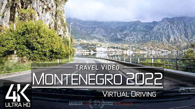 【4K 60fps】1 HOUR RELAXATION FILM: «Driving in Montenegro (Europe)» Ultra HD UHD 2160p AmbientTV
