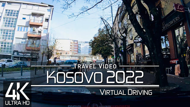 【4K 60fps】2 ¼ HOUR RELAXATION FILM: «Driving in Kosovo (Europe)» Ultra HD UHD 2160p Ambient TV