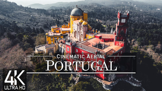 【4K】1 ¾ HOUR DRONE FILM: «The Beauty of Portugal» | Ultra HD | Chillout Music (Ambient UHD TV)