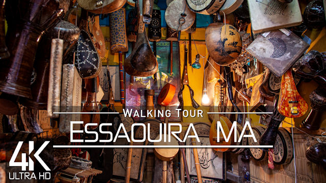 【4K】VIRTUAL WALKING TOUR: «Essaouira - Morocco 2022» | ORIGINAL SOUNDS | NO COMMENT UHD ASMR