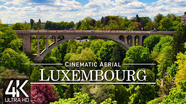 【4K】¾ HOUR DRONE FILM: «The Beauty of Luxembourg» | Ultra HD | Chillout Music (Ambient UHD TV)