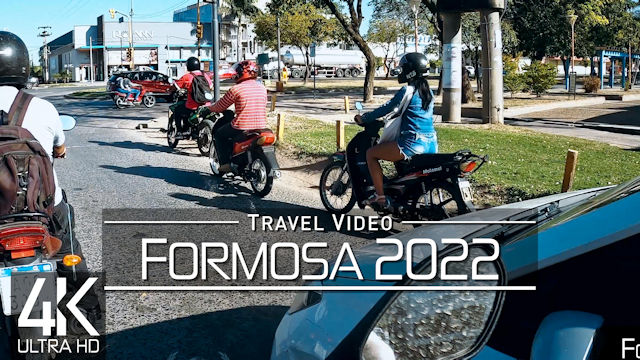 【4K 60fps】2 ½ HOUR RELAXATION FILM: «Driving from Asuncion PY to Formosa AR» UHD Moto Sound