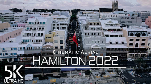 【5K】Hamilton from Above | Capital of BERMUDA 2022 | Cinematic Wolf Aerial™ Drone Film