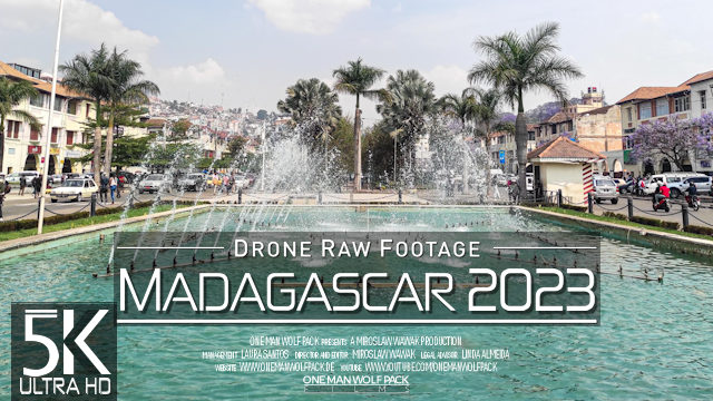 【5K】Drone RAW Footage | This is MADAGASCAR 2023 | Antananarivo | Capital City |UltraHD Stock Video