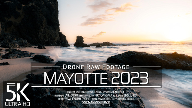 【5K】Drone RAW Footage | This is MAYOTTE 2023 | Mamoudzou | Dzaoudzi | UltraHD Stock Video