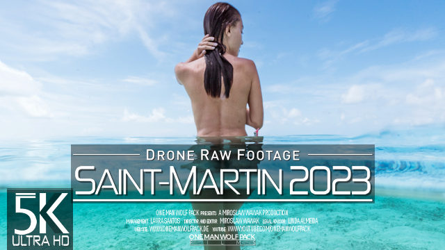 【5K】Drone RAW Footage | This is SAINT MARTIN 2023 | Marigot & More | UltraHD Stock Video