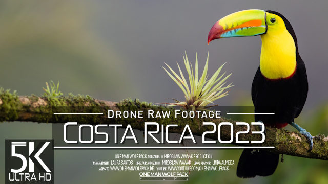 【5K】Drone RAW Footage | This is COSTA RICA 2023 | San José | La Fortuna & More | UltraHD Stock