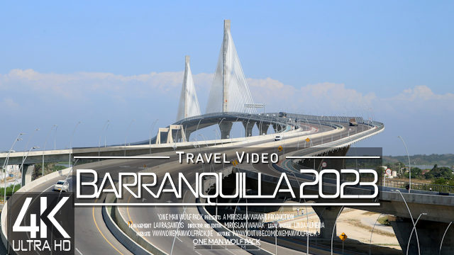 【4K 60fps】1 ½ HOUR RELAXATION FILM: «Driving in Barranquilla (Colombia)» Ultra HD UHD 2160p TV