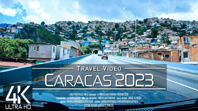 【4K 60fps】1 ½ HOUR RELAXATION FILM: «Driving in Caracas (Capital of Venezuela)» Ultra HD UHD TV