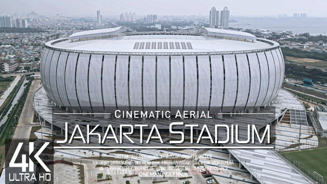 【4K】Jakarta International Stadium from Above | INDONESIA 2023 | Cinematic Wolf Aerial™ Drone Film