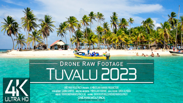【4K】Drone RAW Footage | This is TUVALU 2023 | South Pacific Island Nation | UltraHD Stock Video