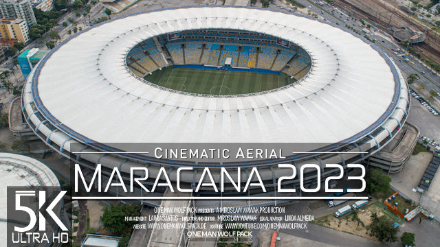 【5K】The ESTÁDIO MARACANA from Above | BRAZIL 2023 | Copa Libertadores Final Stadium Fluminense Boca
