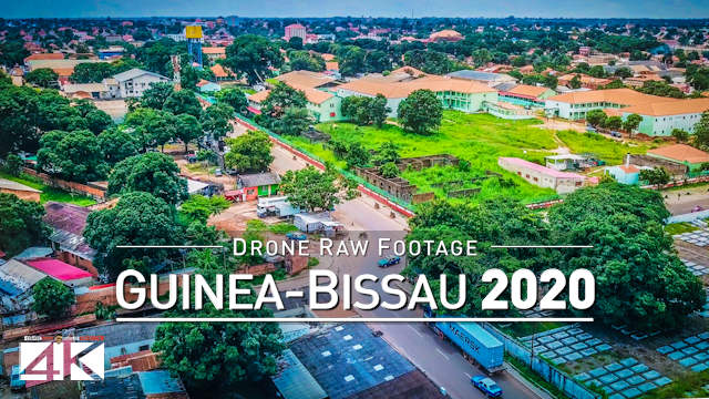 【4K】Drone RAW Footage | This is GUINEA-BISSAU 2020 | Capital City Bissau | UltraHD Stock Video