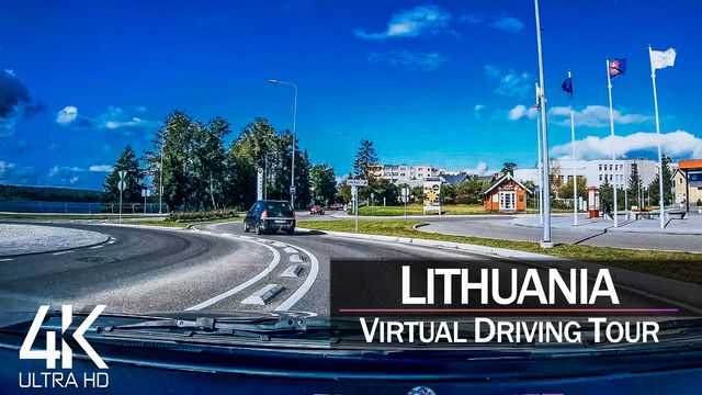 【4K 60fps】½ HOUR RELAXATION FILM: «Driving in Lithuania (Countryside)» Ultra HD (for 2160p TV)