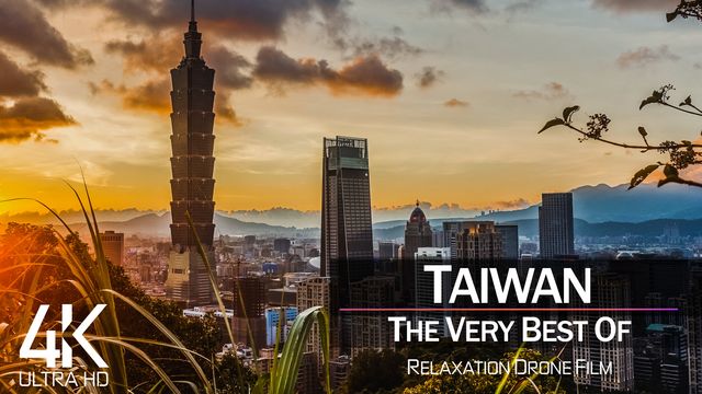 【4K】1 HOUR DRONE FILM: «The Beauty of Taiwan 2021» | Ultra HD | Chillout Music (Ambient TV) | 833