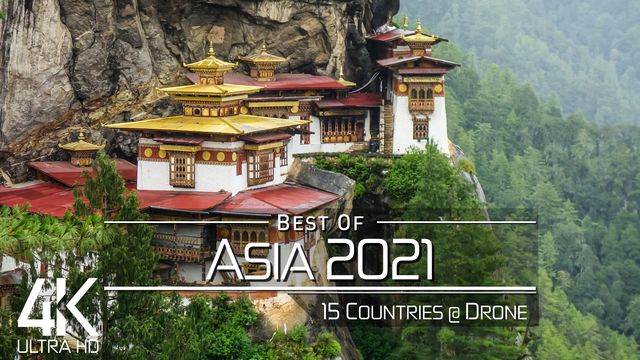 【4K】The Beauty of ASIA in 68 Minutes 2021 | Ultra HD | Chillout Music (2160p Ambient UHD TV)