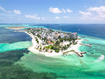 Drone Picture of the Maldives