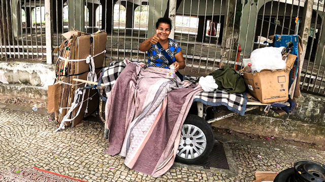 Miroslaw Wawak supporting the Homeless of Rio de Janeiro | August 7, 2022