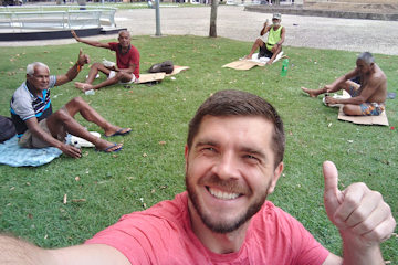 Miroslaw Wawak supporting the Homeless of Rio de Janeiro | April 2024