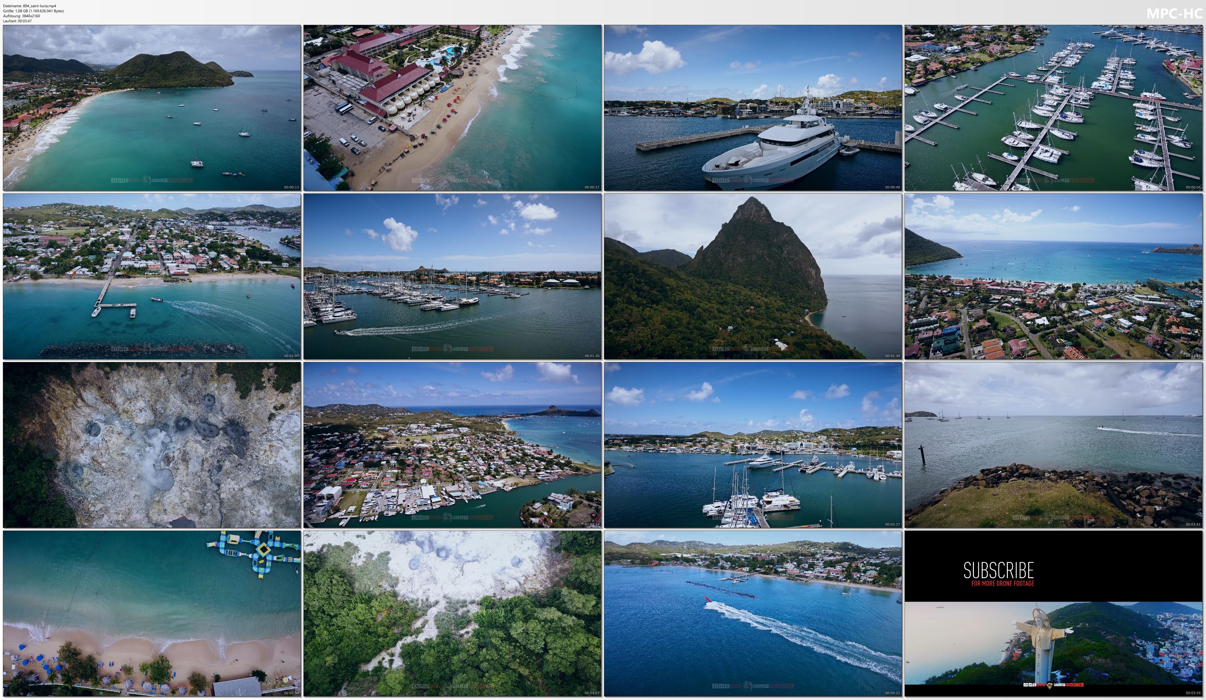 Drone Pictures from Video 【4K】| SAINT LUCIA from Above 2021 | Cinematic Wolf Aerial™ Drone Film