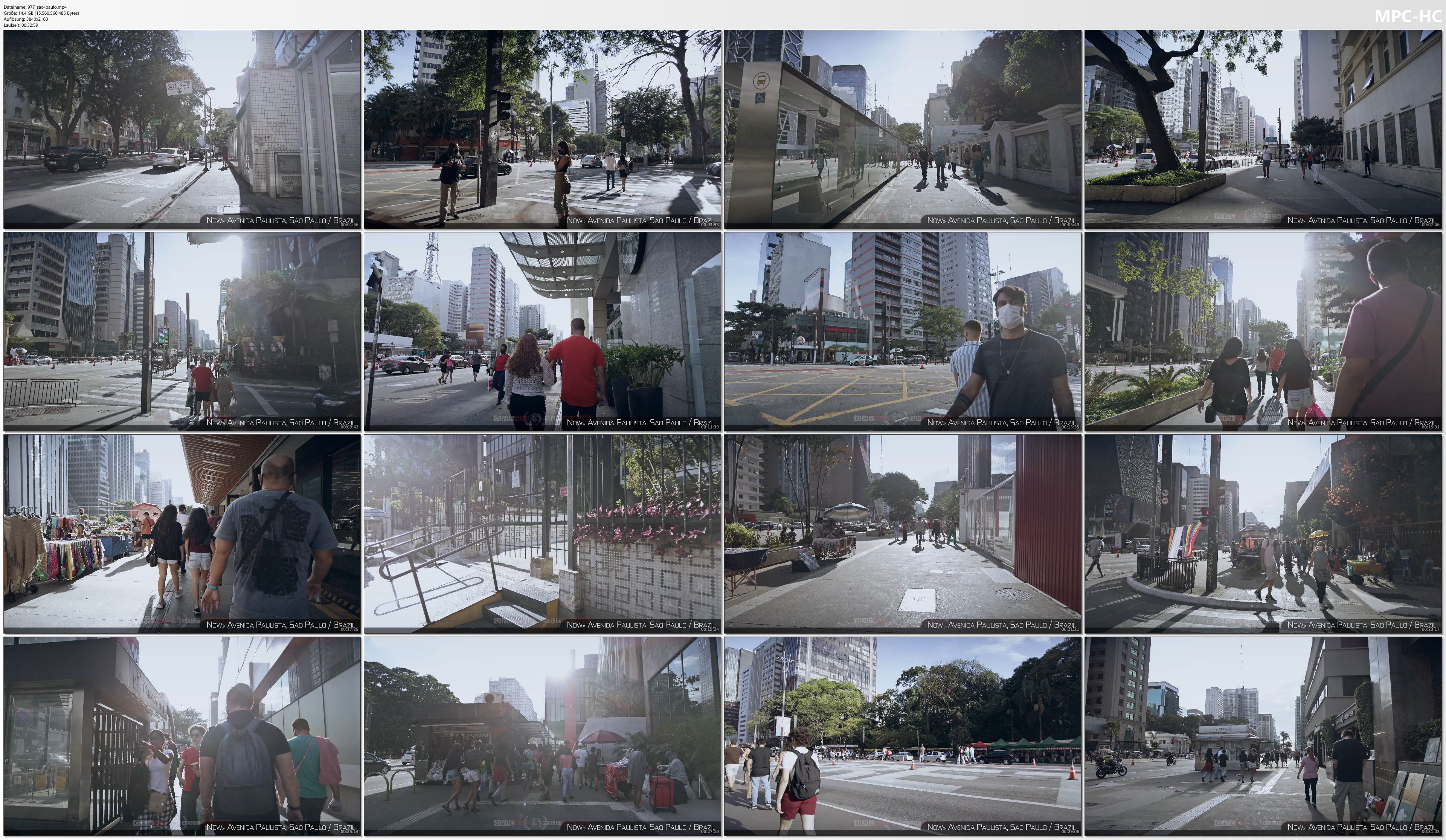  Pictures from Video 【4K 60fps】VIRTUAL WALKING TOUR: «Sao Paulo - Avenida Paulista 2021» | City Sounds Ultra HD