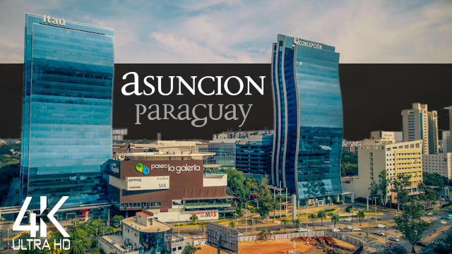 【4K】3 ½ HOUR DRONE FILM: «This is Asuncion» | Paraguay | Piano Relaxation Music | 1033
