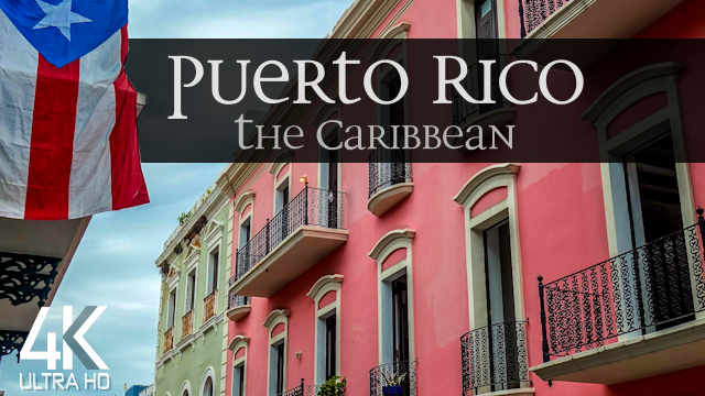 【4K】2 HOUR REGGAE DRONE FILM: «The Beauty of Puerto Rico» | Ultra HD | Music (UHD Ambient TV) | 1051