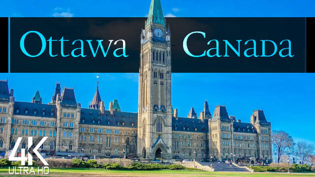 【4K】½ HOUR DRONE FILM: «Ottawa - Capital of Canada» | Ultra HD | Chillout Music UHD