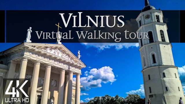 【4K 60fps】VIRTUAL WALKING TOUR: «Vilnius - Lithuania 2021» | ORIGINAL SOUNDS | NO COMMENT ASMR